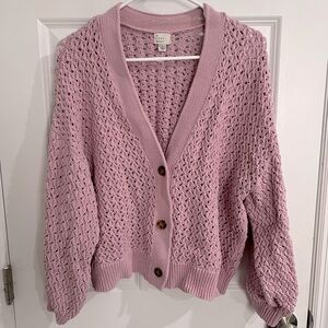 WOMENS CARDIGAN SWEATER. SIZE: LARGE